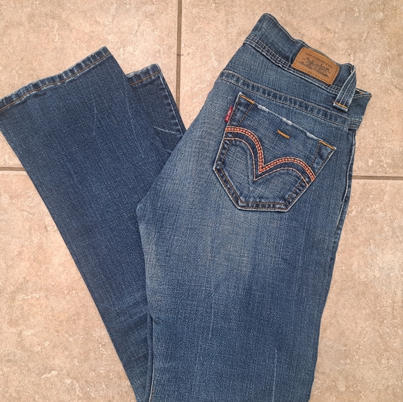 Vintage Women's 2006 Levi's Jeans Tilted Trouser Boot Cut Low Rise Sz 9M - Picture 1 of 2